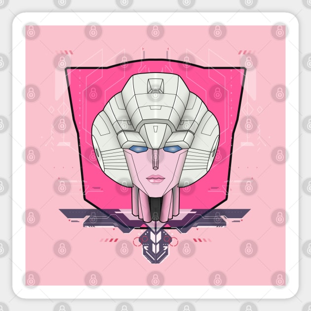 Arcee Bust Sticker by RongWay